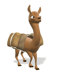 Llama animada